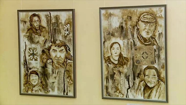 Посол культуры Союза женщин России представила уникальные работы, выполненнные нефтью