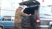 Тюменцы отправили на СВО автомобиль и партию гуманитарного груза